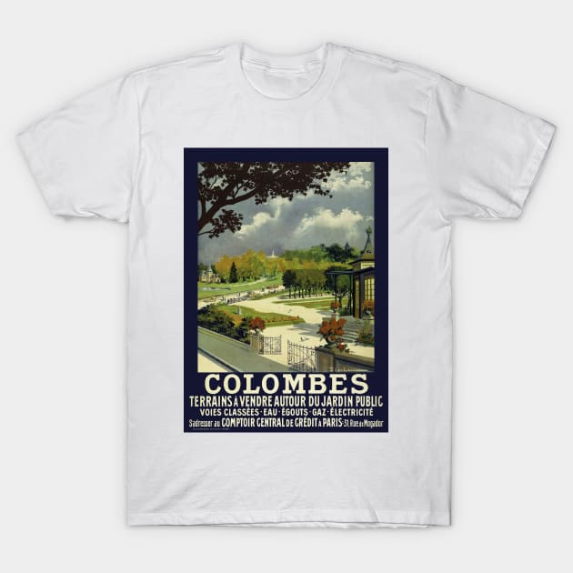 Colombes France Vintage Poster 1914 T-Shirt by vintagetreasure